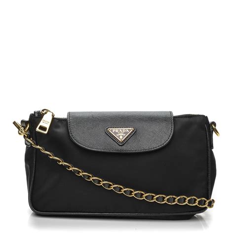 prada crossbody tessuto saffiano nero bag